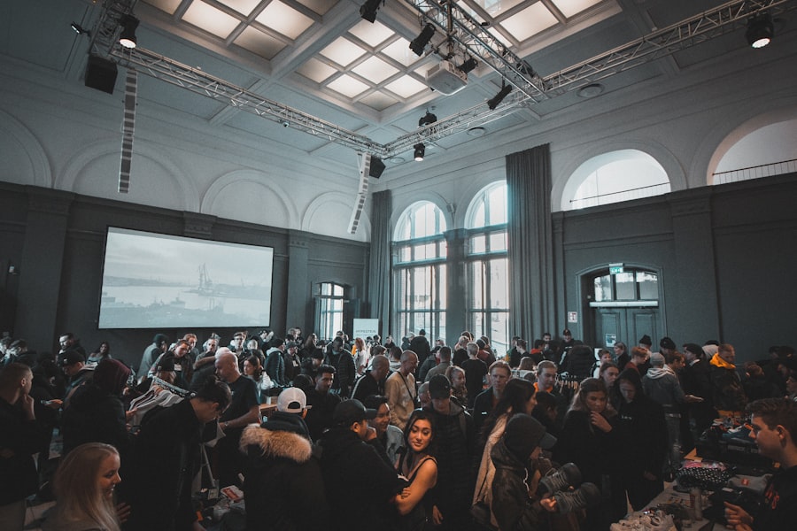 Busy event crowd — the venue environment Cloak is designed for